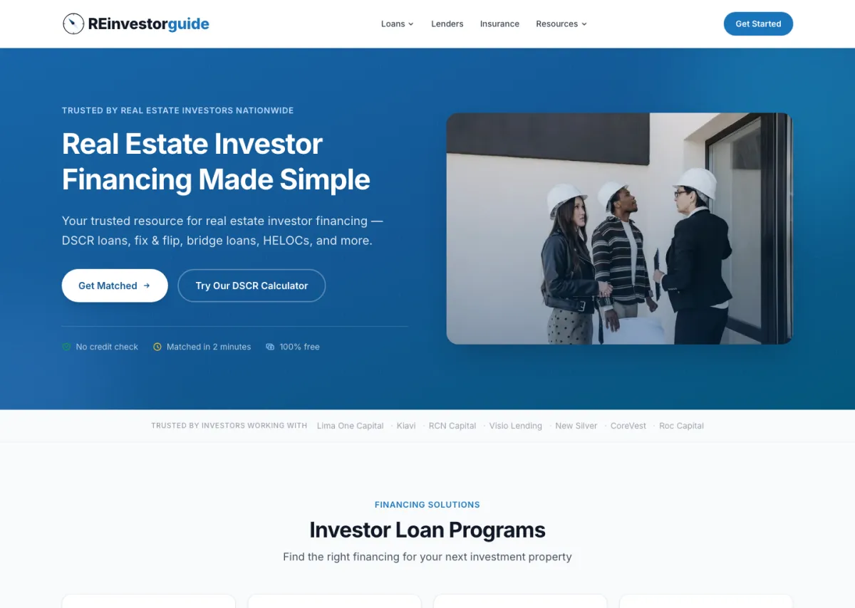 Screenshot of REI Investor Guide
